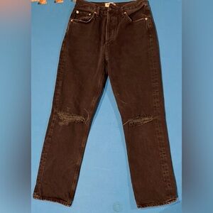 Agolde Distressed Dark Blue Jeans